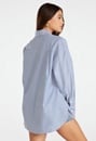 Oversized Men's Shirt With Piping